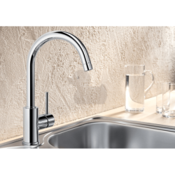 Dřezová baterie Blanco Mida s otočným raménkem chrom 517742