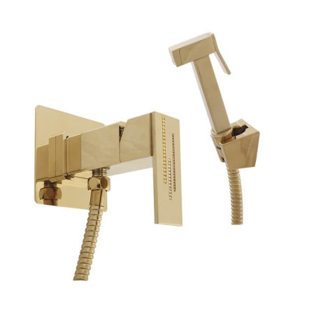 Bidetová baterie RAV SLEZÁK s bidetovou sprškou zlatá ROYAL1047Z