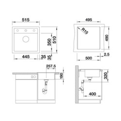 Dřez Blanco Dalago 5 tartufo 518528
