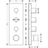 Termostat Hansgrohe AXOR ShowerSolutions bez podomítkového tělesa chrom 10751000