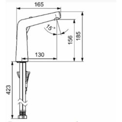 Umyvadlová baterie Hansa DESIGNO bez výpusti chrom 51922283