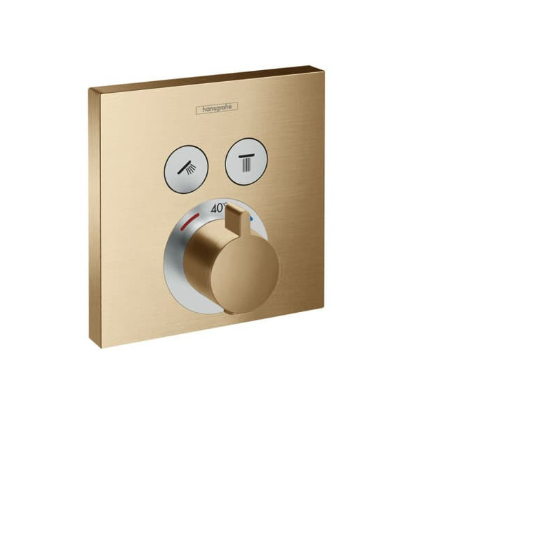 Sprchová a vanová baterie Hansgrohe ShowerSelect bez podomítkového tělesa kartáčovaný bronz 15763140