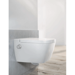 WC s bidetem závěsné Tece TECEone včetně sedátka TECEONESET