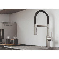 Dřezová baterie Blanco Catris-S Flexo nerez imitace 525792