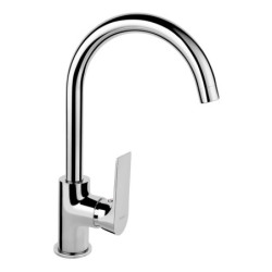 Dřezová baterie Novaservis Algeo Square s otočným ramínkem chrom BAQ4
