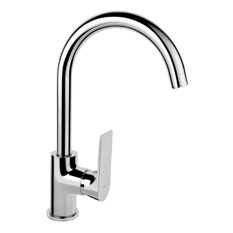 Dřezová baterie Novaservis Algeo Square s otočným ramínkem chrom BAQ4