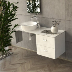 Konzole pod desku Ravak Comfort 6x10x45,5 cm Bílá lesk X000001384