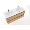 Nábytkové dvojumyvadlo Naturel Modena 121x46 cm dva otvory pro baterii M2N12046