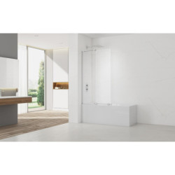 Vanová zástěna SAT Walk-In Xmotion 150x117,5 cm chrom SATWIXMVZ150