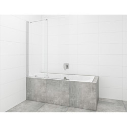 Vanová zástěna SAT Walk-In Xmotion 150x117,5 cm chrom SATWIXMVZ150