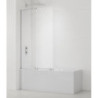Vanová zástěna SAT Walk-In Xmotion 150x117,5 cm chrom SATWIXMVZ150