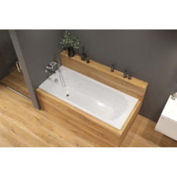 Obdélníková vana SAT Vivien 160x70 cm smaltovaná ocel levá i pravá SATVIVI160