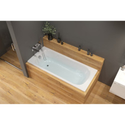 Obdélníková vana SAT Vivien 160x70 cm smaltovaná ocel levá i pravá SATVIVI160