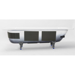 Obdélníková vana SAT Vivien 160x70 cm smaltovaná ocel levá i pravá SATVIVI160SIP