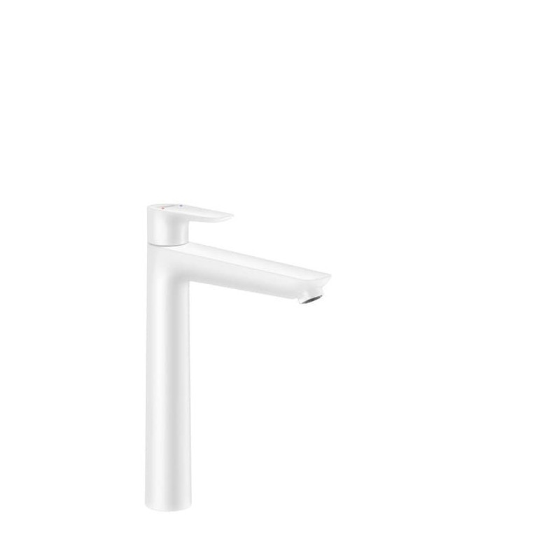 Vysoká umyvadlová baterie Hansgrohe Talis E bez výpusti matná bílá 71717700