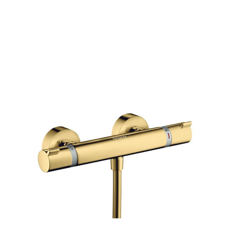 Sprchová baterie Hansgrohe Ecostat bez sprchového setu 150 mm leštěný vzhled zlata 13116990