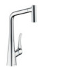 Dřezová baterie Hansgrohe Metris s vytahovací sprškou, 2 proudy chrom 14780000