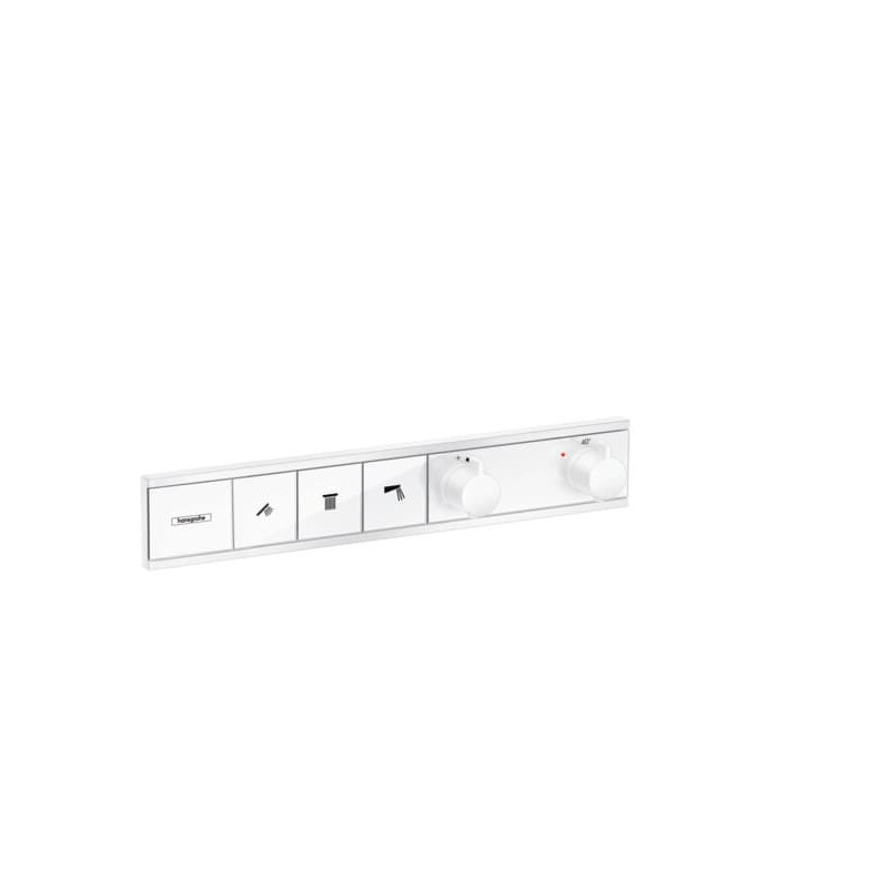 Sprchová a vanová baterie Hansgrohe Rainselect bez podomítkového tělesa matná bílá 15381700