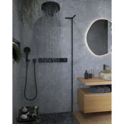 Sprchová a vanová baterie Hansgrohe Rainselect bez podomítkového tělesa matná černá 15382670