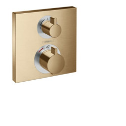 Sprchová a vanová baterie Hansgrohe Ecostat bez podomítkového tělesa kartáčovaný bronz 15714140