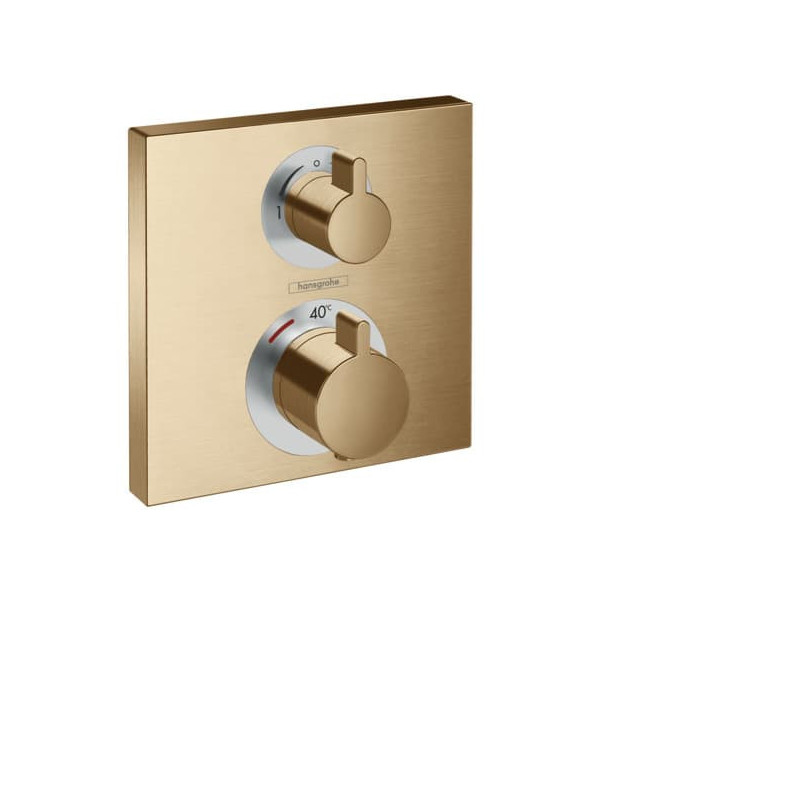 Sprchová a vanová baterie Hansgrohe Ecostat bez podomítkového tělesa kartáčovaný bronz 15714140