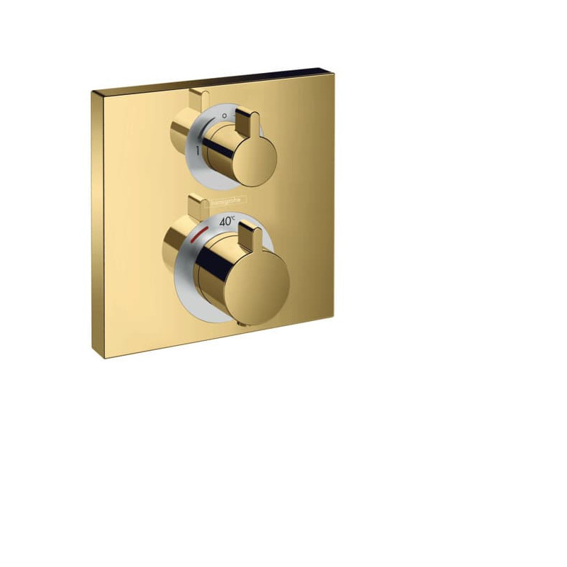 Sprchová a vanová baterie Hansgrohe Ecostat bez podomítkového tělesa leštěný vzhled zlata 15714990