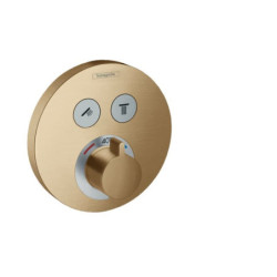 Sprchová a vanová baterie Hansgrohe ShowerSelect bez podomítkového tělesa kartáčovaný bronz 15743140