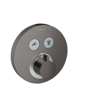 Sprchová a vanová baterie Hansgrohe ShowerSelect bez podomítkového tělesa kartáčovaný černý chrom 15743340