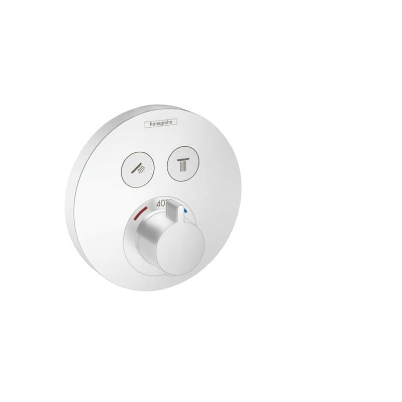 Sprchová a vanová baterie Hansgrohe ShowerSelect bez podomítkového tělesa matná bílá 15743700