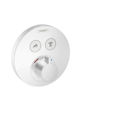 Sprchová a vanová baterie Hansgrohe ShowerSelect bez podomítkového tělesa matná bílá 15743700