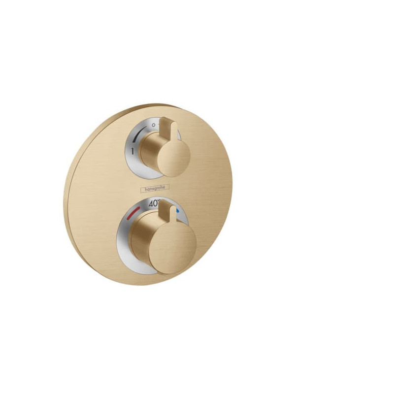 Sprchová a vanová baterie Hansgrohe Ecostat bez podomítkového tělesa kartáčovaný bronz 15758140