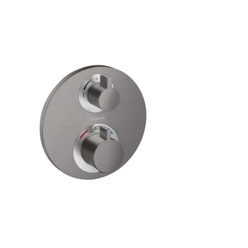 Sprchová a vanová baterie Hansgrohe Ecostat bez podomítkového tělesa kartáčovaný černý chrom 15758340