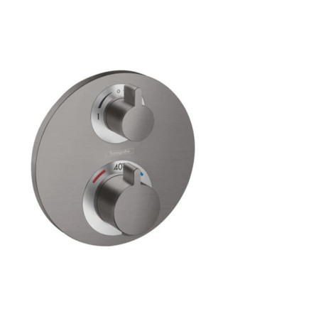 Sprchová a vanová baterie Hansgrohe Ecostat bez podomítkového tělesa kartáčovaný černý chrom 15758340
