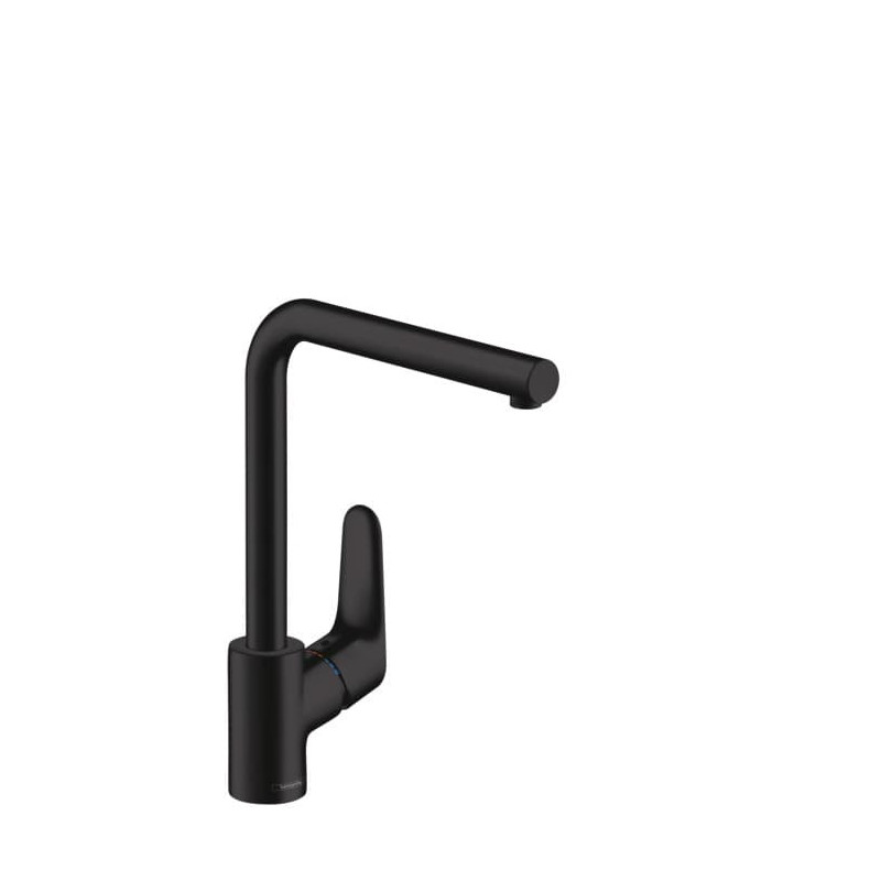 Dřezová baterie Hansgrohe Focus s otočným ramínkem matná černá 31817670