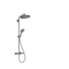 Sprchový systém Hansgrohe Croma-Select s termostatickou baterií kartáčovaný černý chrom 26890340