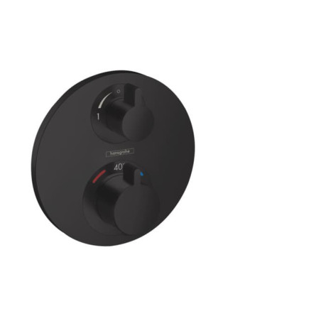 Sprchová a vanová baterie Hansgrohe Ecostat bez podomítkového tělesa matná černá 15758670