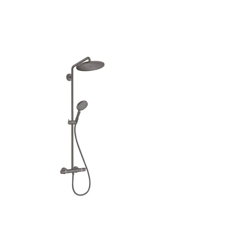 Sprchový systém Hansgrohe Croma-Select s termostatickou baterií kartáčovaný černý chrom 26891340