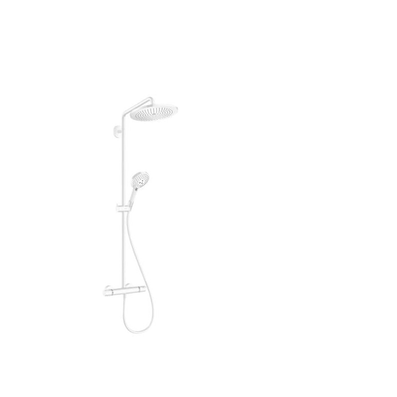 Sprchový systém Hansgrohe Croma-Select s termostatickou baterií matná bílá 26891700