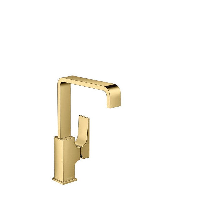 Umyvadlová baterie Hansgrohe Metropol s clic-clacem leštěný vzhled zlata 32511990