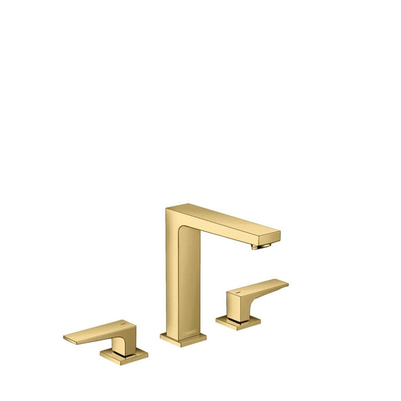 Umyvadlová baterie Hansgrohe Metropol s clic-clacem leštěný vzhled zlata 32515990