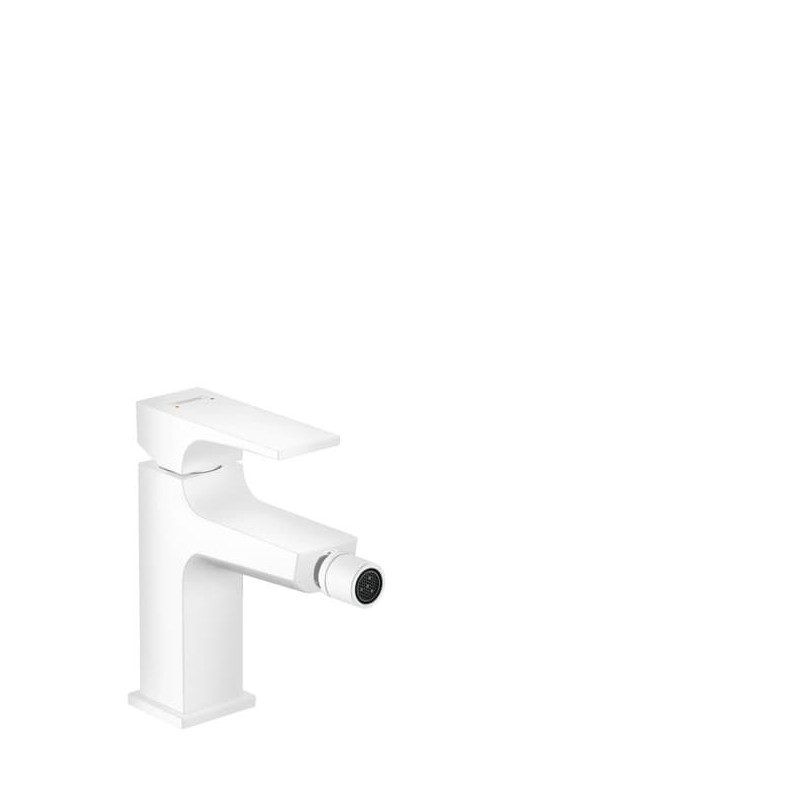 Bidetová baterie Hansgrohe Metropol s clic-clacem matná bílá 32520700