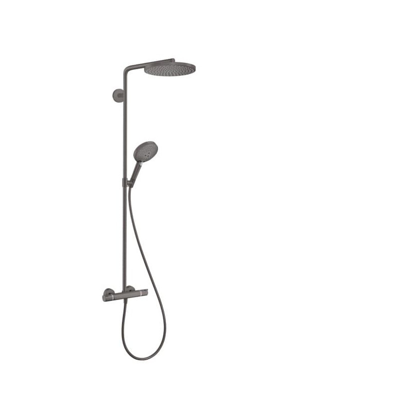 Sprchový systém Hansgrohe Raindance-Select s termostatickou baterií kartáčovaný černý chrom 27633340