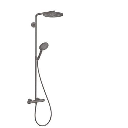 Sprchový systém Hansgrohe Raindance-Select s termostatickou baterií kartáčovaný černý chrom 27633340