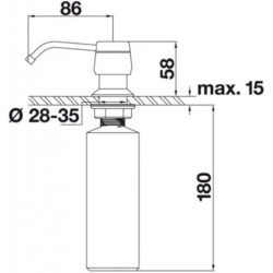 Dřezová baterie Blanco Livia mangan 521293