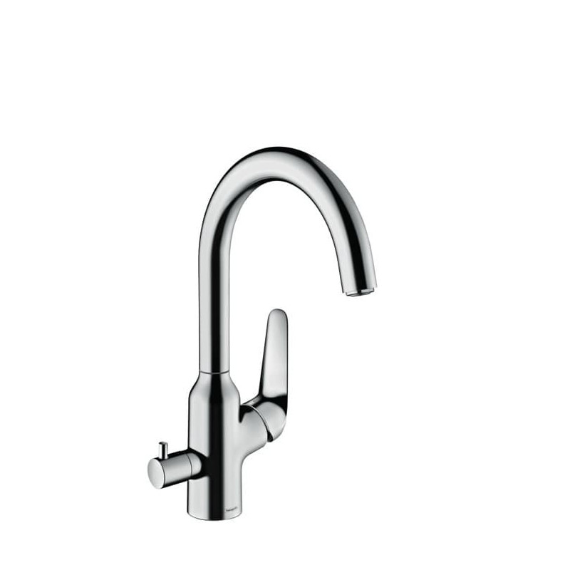 Dřezová baterie Hansgrohe Focus s uzavíracím ventilem chrom 71803000