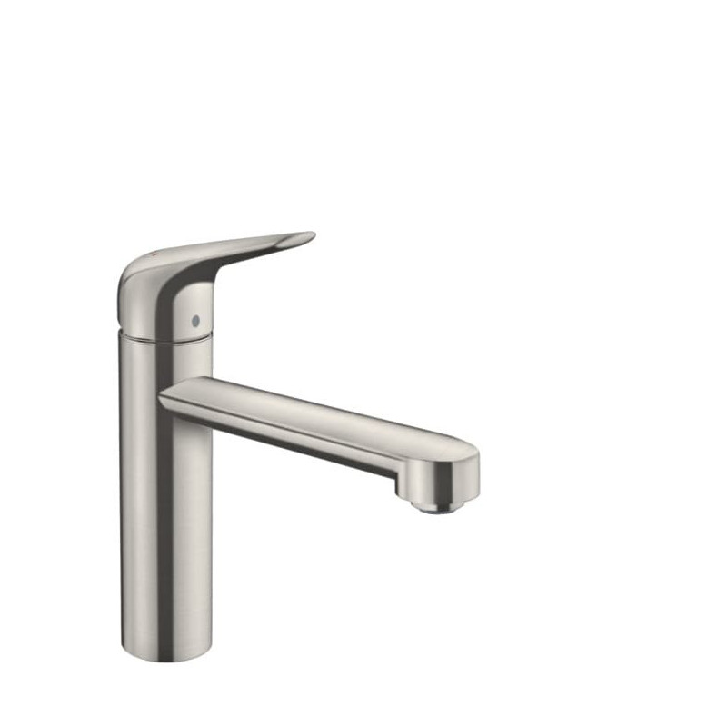 Dřezová baterie Hansgrohe Focus s otočným ramínkem vzhled nerezu 71806800
