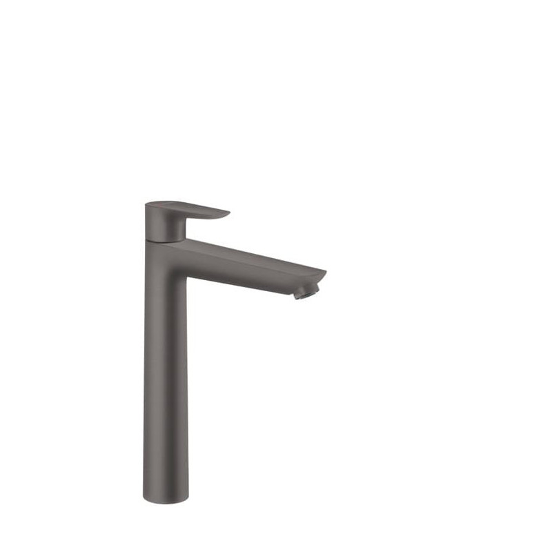 Vysoká umyvadlová baterie Hansgrohe Talis E bez výpusti kartáčovaný černý chrom 71717340