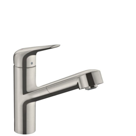Dřezová baterie Hansgrohe Focus s vytahovací sprškou vzhled nerezu 71829800