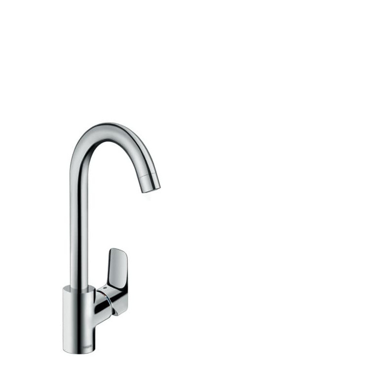 Dřezová baterie Hansgrohe Logis s otočným ramínkem chrom 71861000