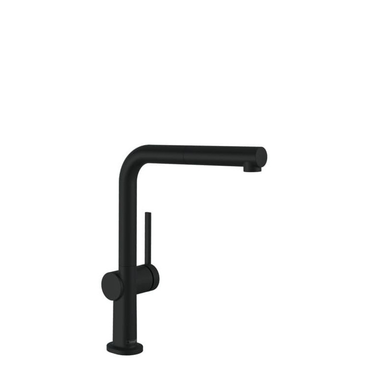 Dřezová baterie Hansgrohe Talis s vytahovací sprškou matná černá 72845670